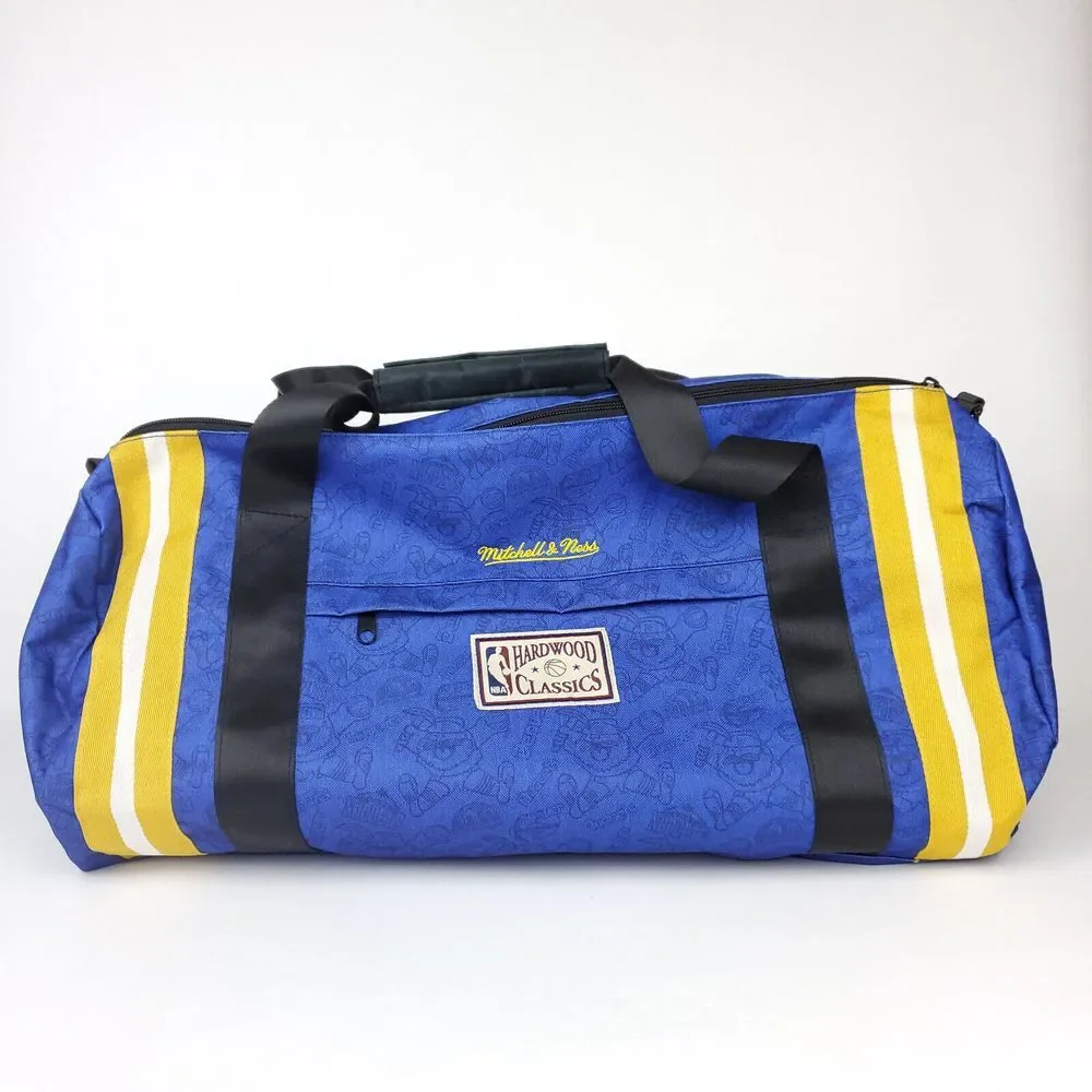 Denver Nuggets Mitchell &‎ Ness NBA Duffle Bag w/ Strap Blue Yellow Black New